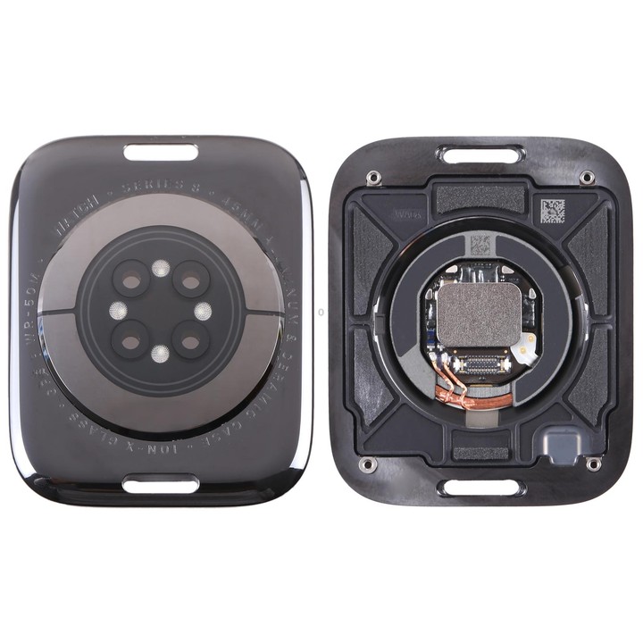 For Apple Watch Series 8 45mm GPS Glass Back Cover With Charging Module