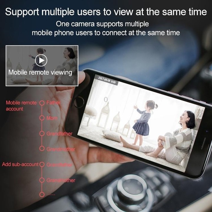 SECTEC IL-HIP291-2M-AI Intelligent Tracking Monitor Mobile Phone Remote Wireless Network Wifi Camera Cloud Storage Intelligent S