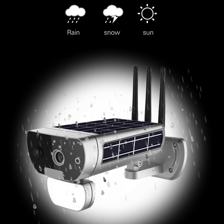 T8 1080P Full HD Solar Battery Ultra Low Power Sound Light Alarm Network Camera, Support Motion Detection, Night Vision, Two Way