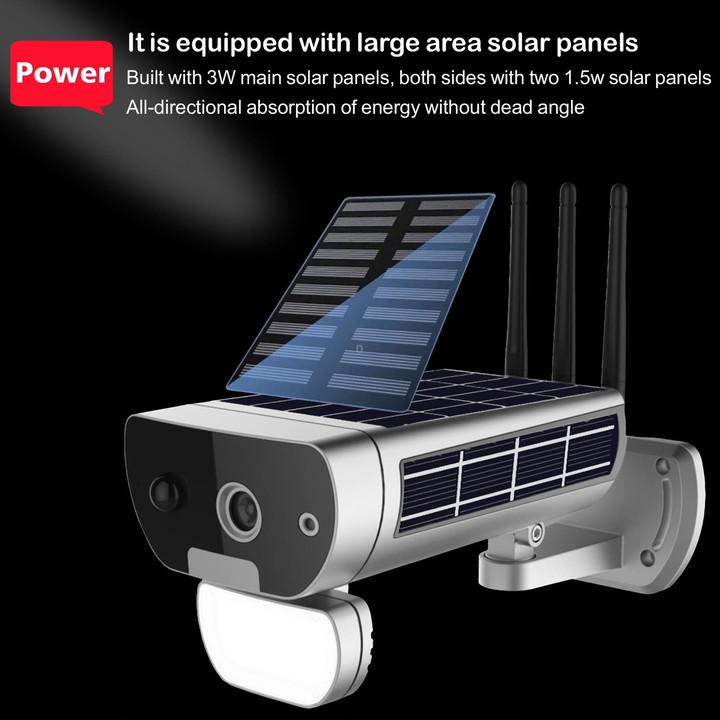 T8 1080P Full HD Solar Battery Ultra Low Power Sound Light Alarm Network Camera, Support Motion Detection, Night Vision, Two Way