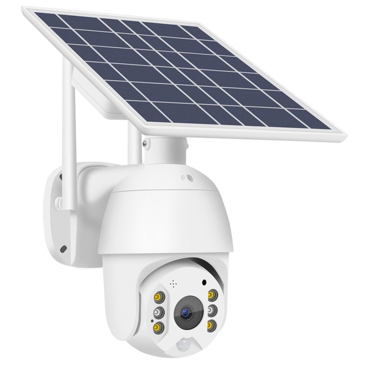 T16 1080P Full HD Solar Powered WiFi Camera, Support PIR Alarm, Night Vision, Two Way Audio, TF Card