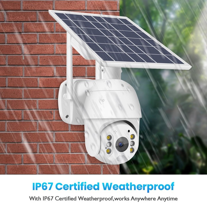 T16 1080P Full HD 4G (US Version) Network Monitoring Solar Powered Camera, Support PIR + Radar Alarm, Night Vision, Two Way Audi