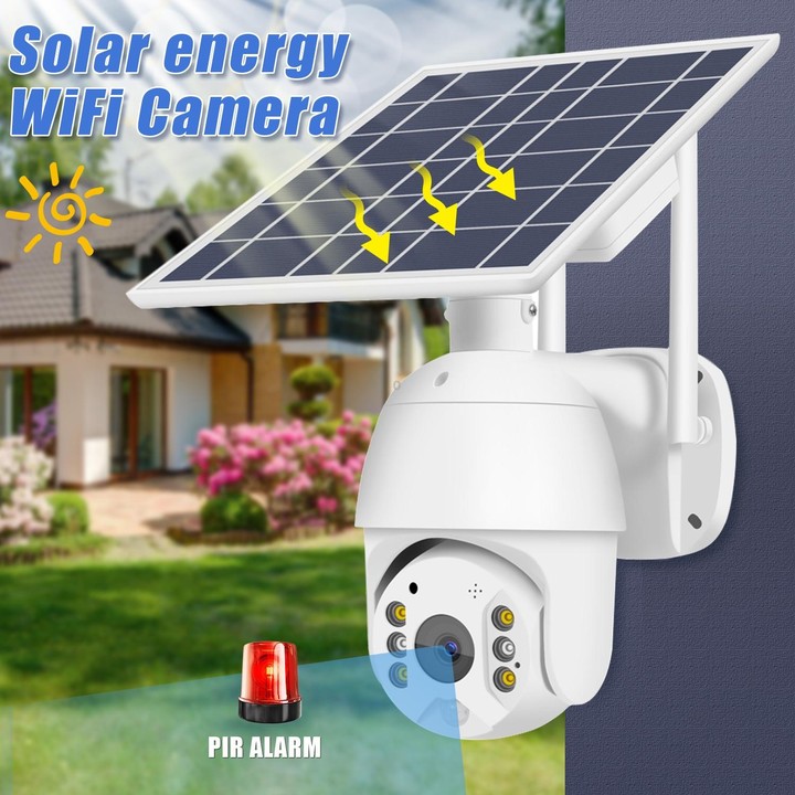 T16 1080P Full HD 4G (EU Version) Network Monitoring Solar Powered Camera, Support PIR + Radar Alarm, Night Vision, Two Way Audi