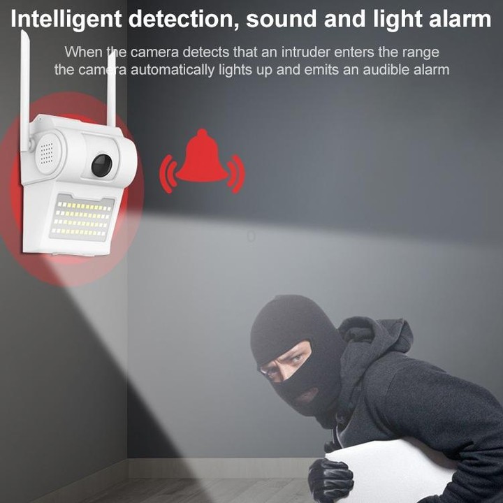 DP14 2.0 Million Pixels 1080P HD Wall Lamp Smart Camera, Support Full-color Night Vision / Motion Detection / Voice Intercom / T