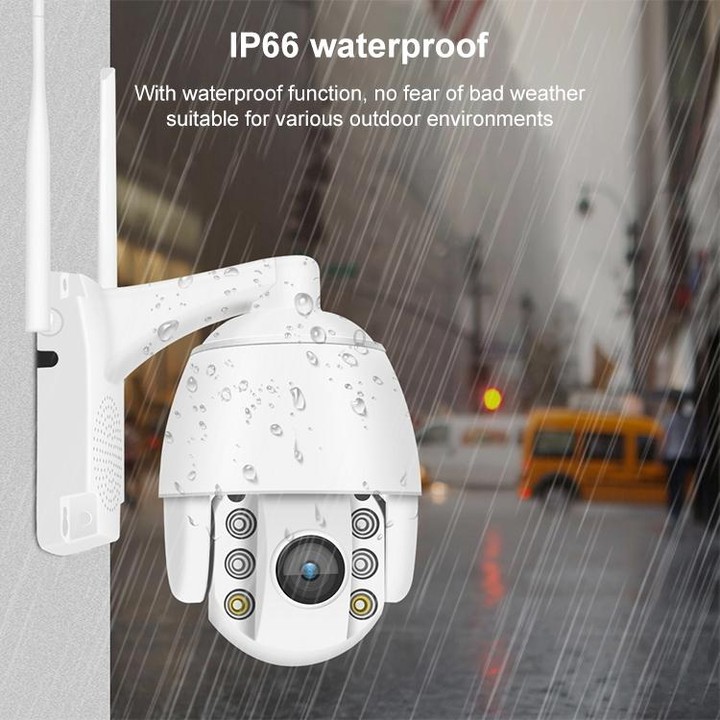 QX2 4G (US Version) 1080P HD 360 Degrees Panoramic Day and Night Full-color IP66 Waterproof Smart Camera, Support Motion Detecti