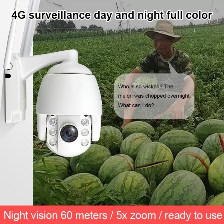 QX2 4G (EU Version) 1080P HD 360 Degrees Panoramic Day and Night Full-color IP66 Waterproof Smart Camera, Support Motion Detecti