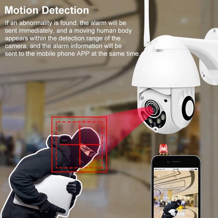 QX3 1080P HD Full-color Night Vision IP65 Waterproof WiFi Smart Camera, Support Motion Detection / TF Card, EU Plug