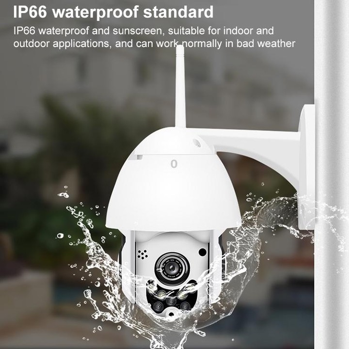 QX3 1080P HD Full-color Night Vision IP65 Waterproof WiFi Smart Camera, Support Motion Detection / TF Card, EU Plug