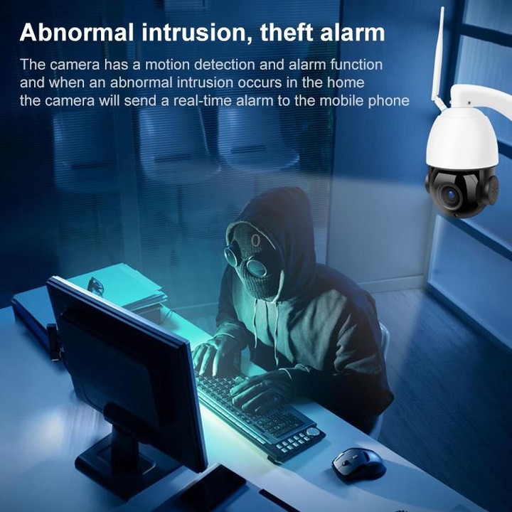 QX5 2.0 Million Pixels 1080P HD 20X Zoom Wireless WiFi Dome Smart Camera, Support Infrared Night Vision / Motion Detection / Voi