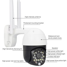 QX27 1080P WiFi High-definition Surveillance Camera Outdoor Dome Camera, Support Night Vision & Two-way Voice & Motion Detection