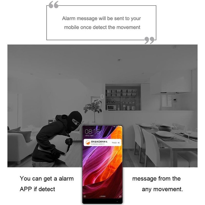 CAMSOY C9 HD 1280 x 720P 70 Degree Wide Angle Wireless WiFi Wearable Intelligent Surveillance Camera, Support Infrared Right Vis