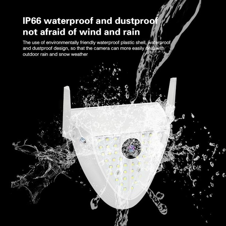 DP16 2.0 Megapixel 42 LEDs Garden Light Smart Camera, Support Motion Detection / Night Vision / Voice Intercom / TF Card, UK Plu
