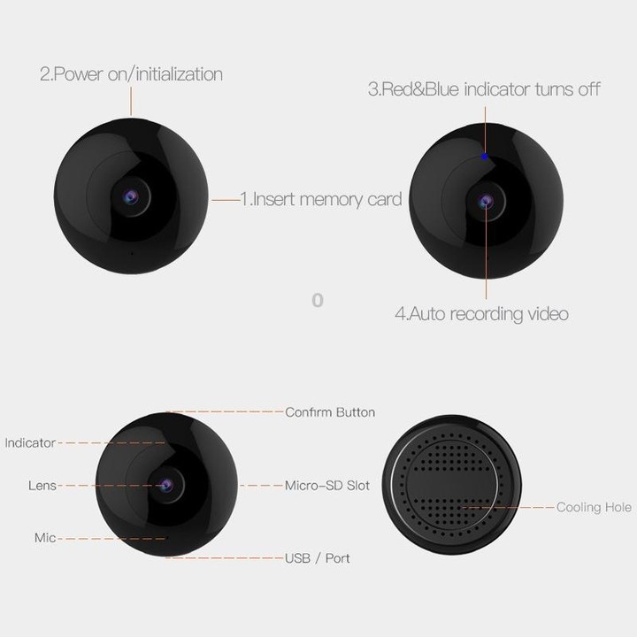 CAMSOY C2 Intelligent Bluetooth Monitor HD Night Vision WIFI Remote Monitor Camera