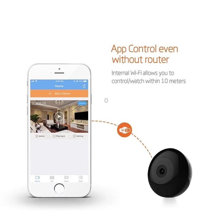 CAMSOY C2 Intelligent Bluetooth Monitor HD Night Vision WIFI Remote Monitor Camera