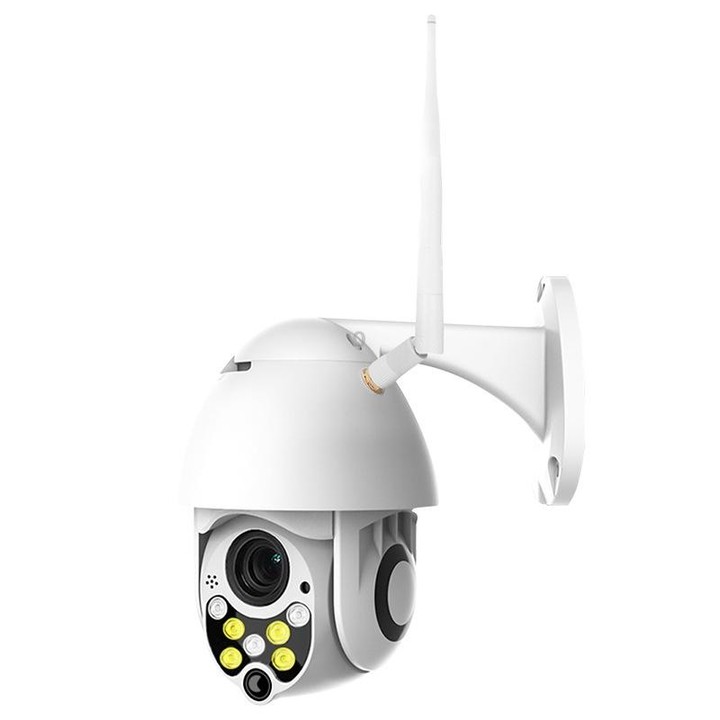 Wireless Surveillance Camera HD PTZ Home Security Outdoor IP66 Waterproof Network Dome Camera, Support Night Vision & Motion Det