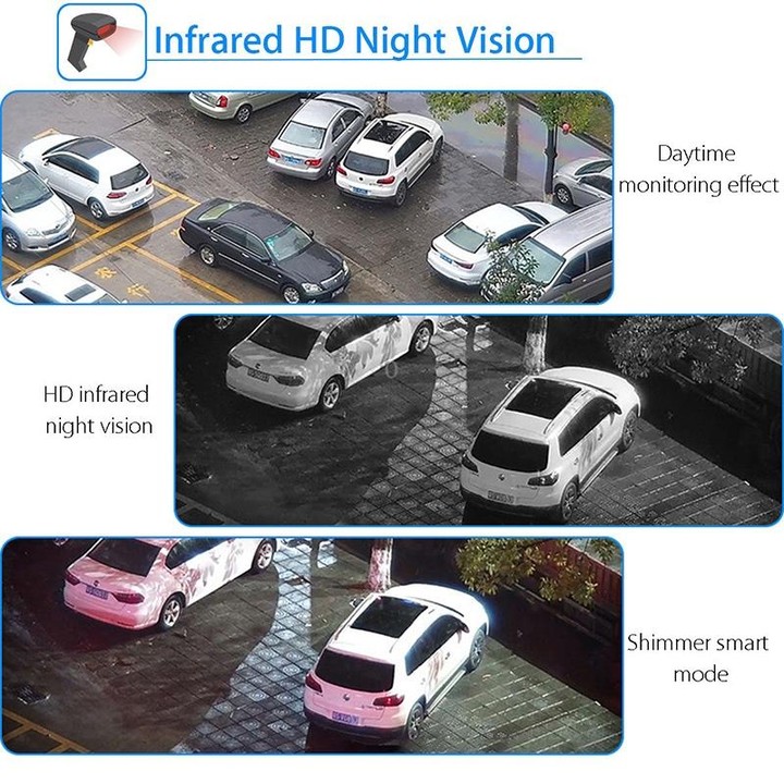 Wireless Surveillance Camera HD PTZ Home Security Outdoor IP66 Waterproof Network Dome Camera, Support Night Vision & Motion Det