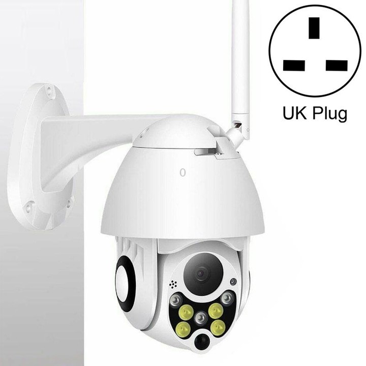 Wireless Surveillance Camera HD PTZ Home Security Outdoor IP66 Waterproof Network Dome Camera, Support Night Vision & Motion Det