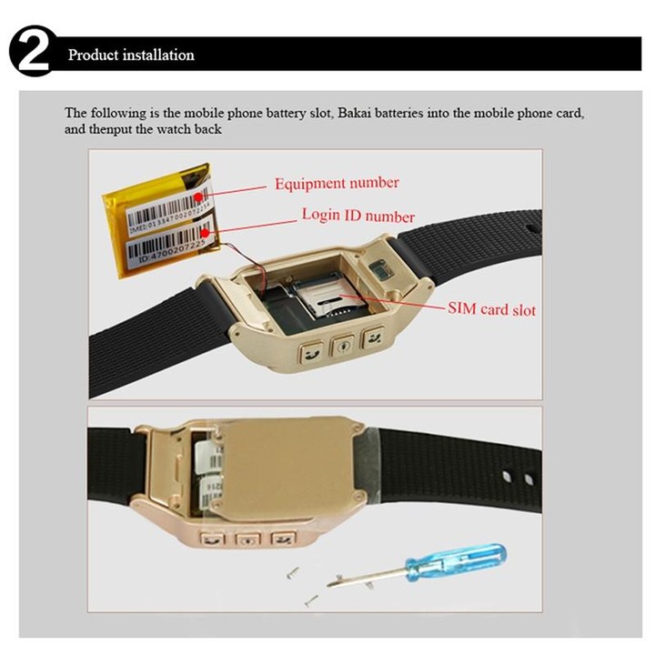 D99+ 1.22 inch HD LCD Screen GPS Smartwatch for the Elder Waterproof, Support GPS + LBS + WiFi Positioning / Two-way Dialing / V
