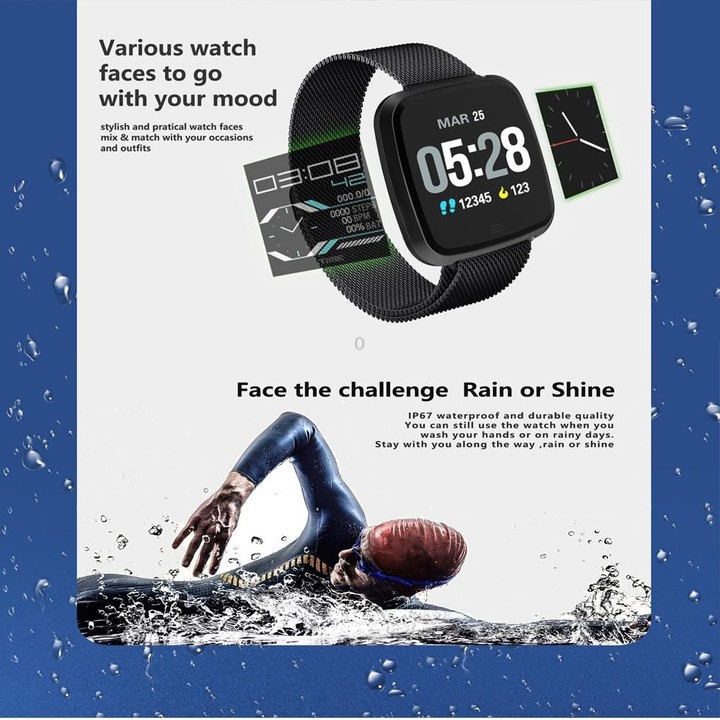 DTNO.1 G12 1.3 inches OLED Color Screen Smart Bracelet IP67 Waterproof, Nylon Watchband, Support Call Reminder /Heart Rate Monit