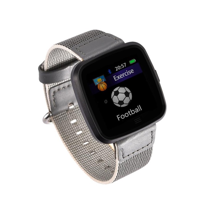 DTNO.1 G12 1.3 inches OLED Color Screen Smart Bracelet IP67 Waterproof, Nylon Watchband, Support Call Reminder /Heart Rate Monit