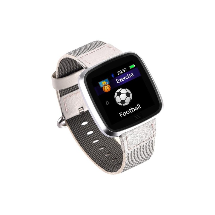 DTNO.1 G12 1.3 inches OLED Color Screen Smart Bracelet IP67 Waterproof, Nylon Watchband, Support Call Reminder /Heart Rate Monit