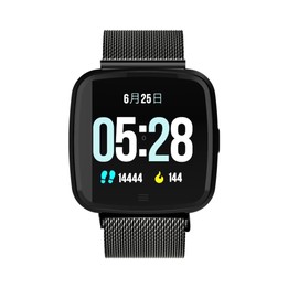 DTNO.1 G12 1.3 inches OLED Color Screen Smart Bracelet IP67 Waterproof, Steel Watchband, Support Call Reminder /Heart Rate Monit