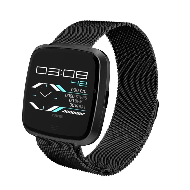 DTNO.1 G12 1.3 inches OLED Color Screen Smart Bracelet IP67 Waterproof, Steel Watchband, Support Call Reminder /Heart Rate Monit