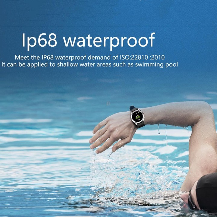 DTNO.1 S10 1.3 inches TFT Color Screen Smart Bracelet IP68 Waterproof, Steel Watchband, Support Call Reminder /Heart Rate Monito