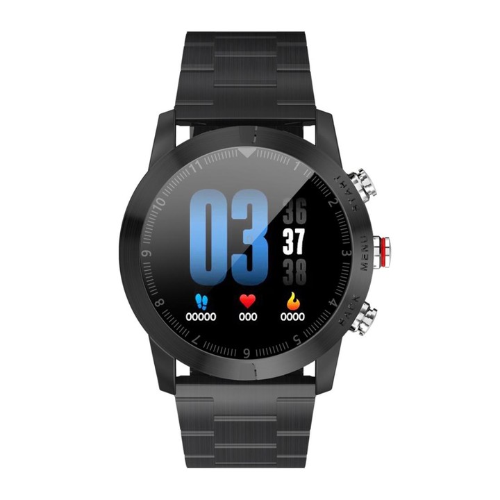 DTNO.1 S10 1.3 inches TFT Color Screen Smart Bracelet IP68 Waterproof, Steel Watchband, Support Call Reminder /Heart Rate Monito