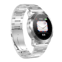 DTNO.1 S10 1.3 inches TFT Color Screen Smart Bracelet IP68 Waterproof, Steel Watchband, Support Call Reminder /Heart Rate Monito