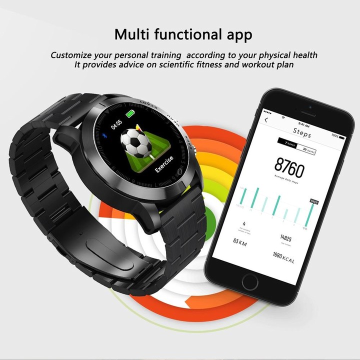 DTNO.1 S10 1.3 inches TFT Color Screen Smart Bracelet IP68 Waterproof, Leather Watchband, Support Call Reminder /Heart Rate Moni