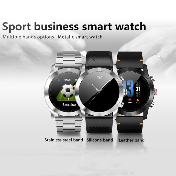 DTNO.1 S10 1.3 inches TFT Color Screen Smart Bracelet IP68 Waterproof, Leather Watchband, Support Call Reminder /Heart Rate Moni