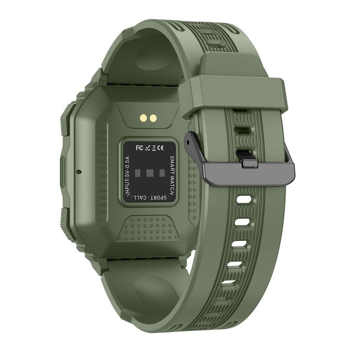 KR06 Waterproof Pedometer Sport Smart Watch, Support Heart Rate / Blood Pressure Monitoring / BT Calling (Camouflage Black)