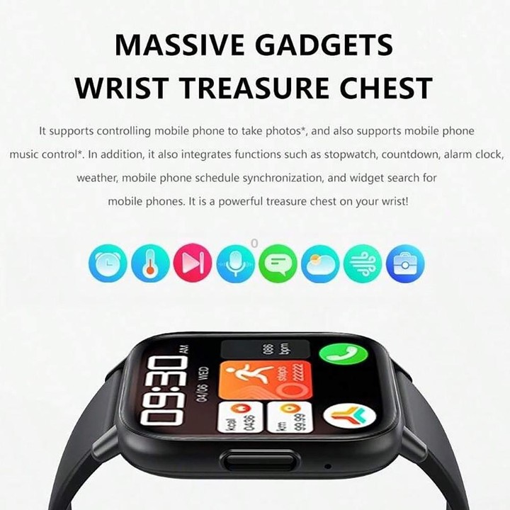 DM60 1.83 inch IP68 Waterproof Smart Watch, Support Body Temperature Monitoring / Heart Rate / Blood Oxygen / Blood Pressure Mon