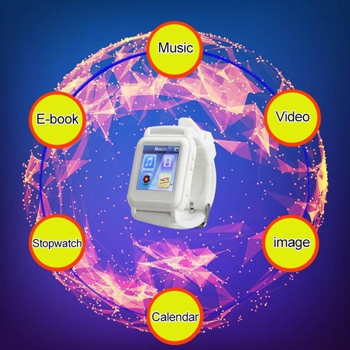 Q998 16GB MP4 E-book Privacy Reading Smart Watch, Support Time Display / Music & Video Playing / Picture Browsing / Stopwatch(Wh