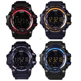 EX16 1.12 Inch FSTN LCD Full Angle Screen Display Sport Smart Watch, IP67 Waterproof, Support Pedometer / Stopwatch / Alarm / No