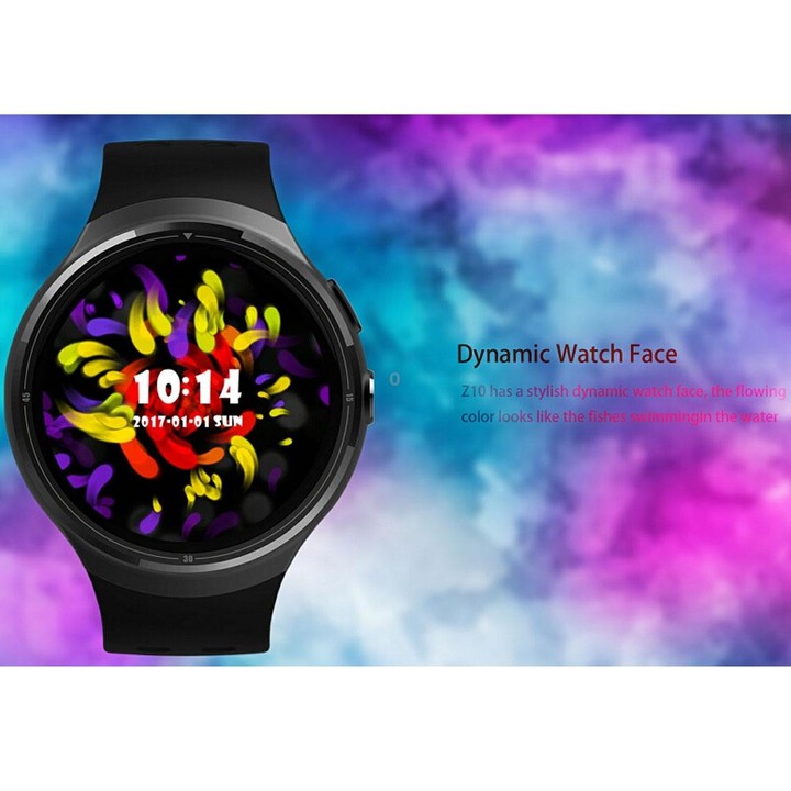 Z10 400*400 Pixel AMOLED 1.39 Inch Round Touch Screen Display Smart Watch, IP54 Waterproof, Support Pedometer / Heart Rate Monit