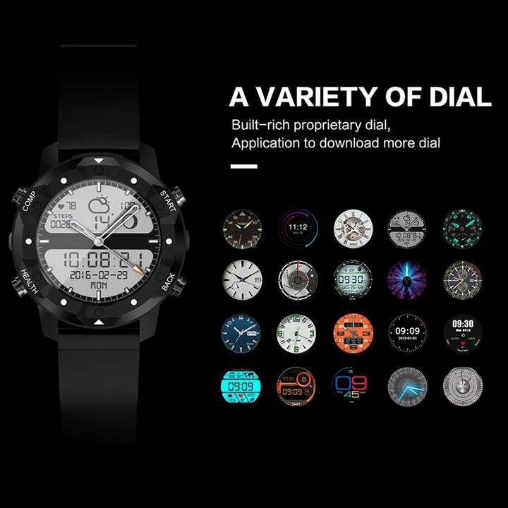 S3 1.39 inch OLED Screen Display Bluetooth Smart Watch, IP67 Waterproof, Support Compass / Heart Rate Monitor / SIM Card / GPS N