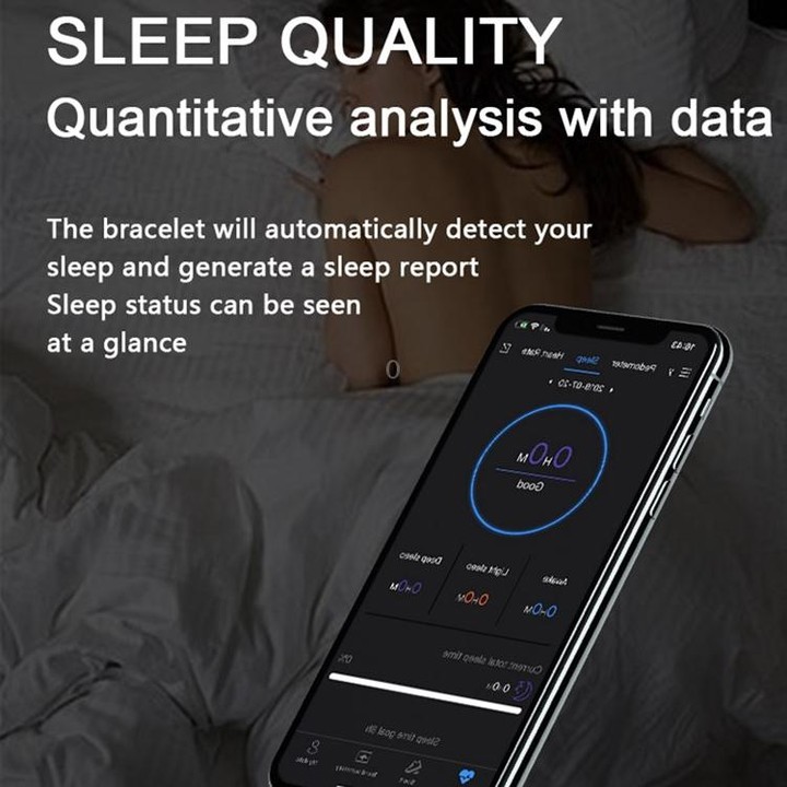 M5 0.96 inch TFT Color Screen Smart Bracelet,IP67 Waterproof, Support Call Reminder /Heart Rate Monitoring/Sleep Monitoring/Sede