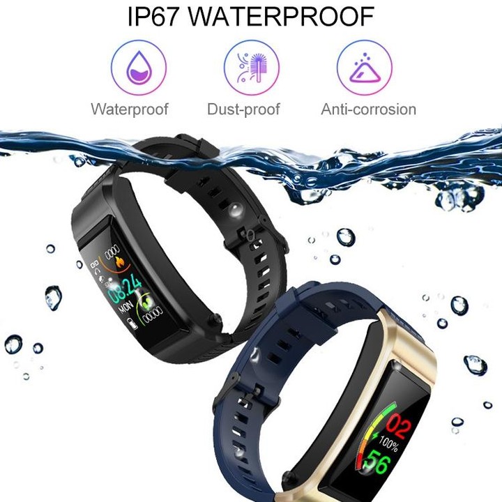 S2 1.08 inch TFT Color Screen Smart Watch, Silicone Strap ,IP67 Waterproof, Support Call Reminder /Heart Rate Monitoring/Sleep M
