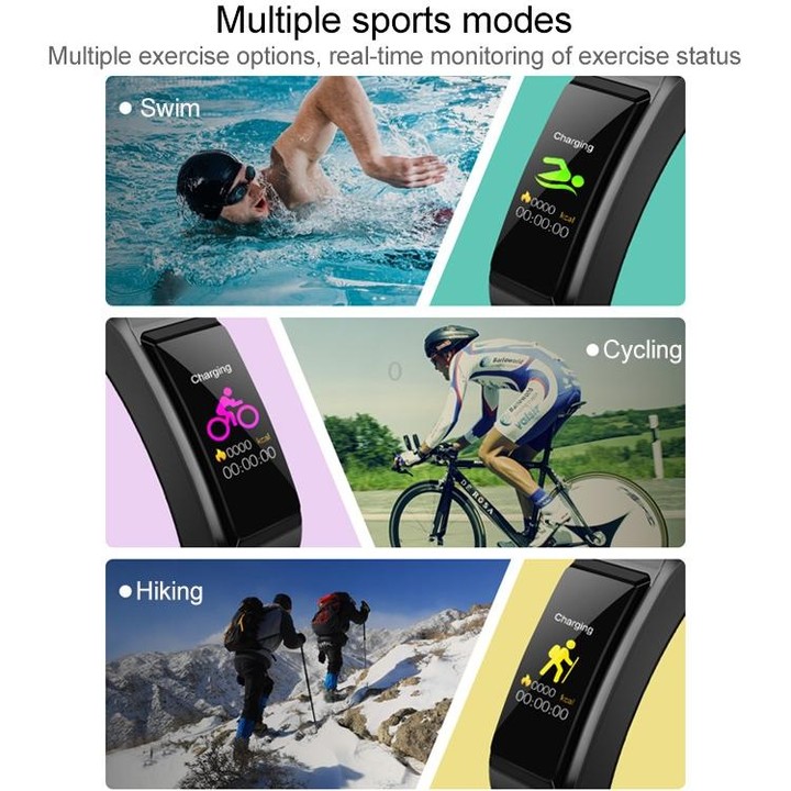 S2 1.08 inch TFT Color Screen Smart Watch, Silicone Strap ,IP67 Waterproof, Support Call Reminder /Heart Rate Monitoring/Sleep M