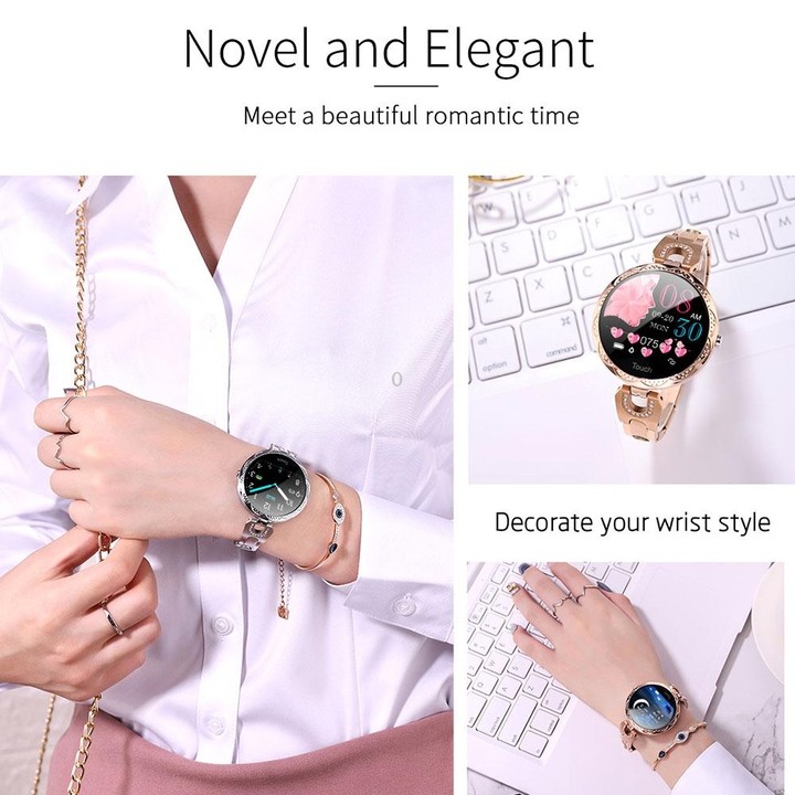 AK15 Fashion Smart Female Bracelet, 1.08 inch Color LCD Screen, IP67 Waterproof, Support Heart Rate Monitoring / Sleep Monitorin