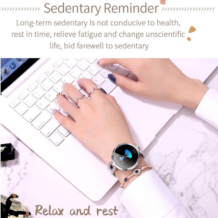 AK15 Fashion Smart Female Bracelet, 1.08 inch Color LCD Screen, IP67 Waterproof, Support Heart Rate Monitoring / Sleep Monitorin
