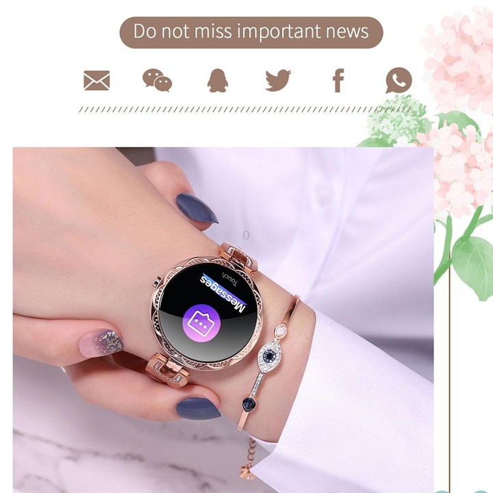 AK15 Fashion Smart Female Bracelet, 1.08 inch Color LCD Screen, IP67 Waterproof, Support Heart Rate Monitoring / Sleep Monitorin