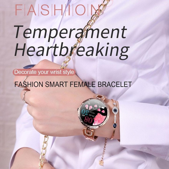 AK15 Fashion Smart Female Bracelet, 1.08 inch Color LCD Screen, IP67 Waterproof, Support Heart Rate Monitoring / Sleep Monitorin