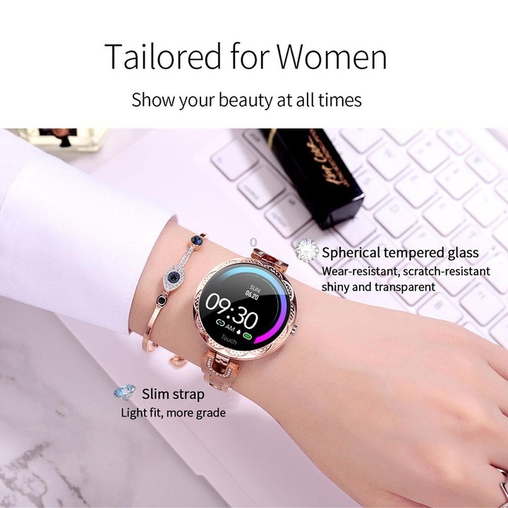 AK15 Fashion Smart Female Bracelet, 1.08 inch Color LCD Screen, IP67 Waterproof, Support Heart Rate Monitoring / Sleep Monitorin