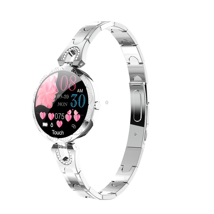 AK15 Fashion Smart Female Bracelet, 1.08 inch Color LCD Screen, IP67 Waterproof, Support Heart Rate Monitoring / Sleep Monitorin