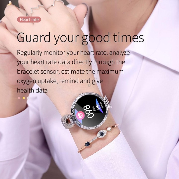 AK15 Fashion Smart Female Bracelet, 1.08 inch Color LCD Screen, IP67 Waterproof, Support Heart Rate Monitoring / Sleep Monitorin