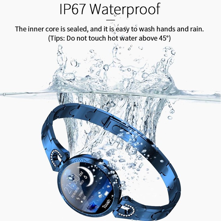 AK15 Fashion Smart Female Bracelet, 1.08 inch Color LCD Screen, IP67 Waterproof, Support Heart Rate Monitoring / Sleep Monitorin