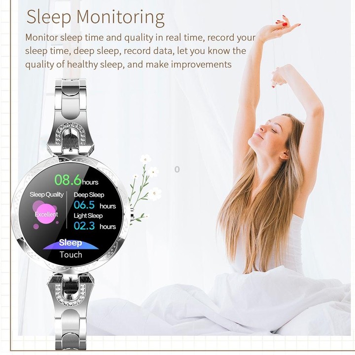 AK15 Fashion Smart Female Bracelet, 1.08 inch Color LCD Screen, IP67 Waterproof, Support Heart Rate Monitoring / Sleep Monitorin